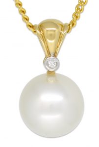 Australian Pearl and Diamond Pendant