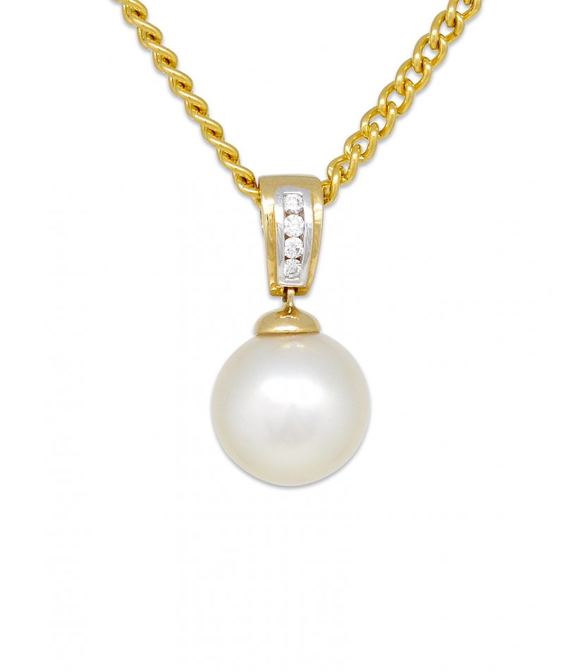 Australian Pearl and Diamond Pendant