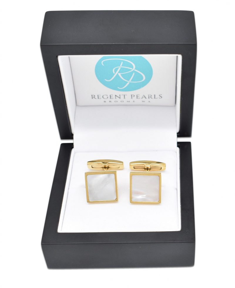 Mother of Pearl Cufflinks in display box