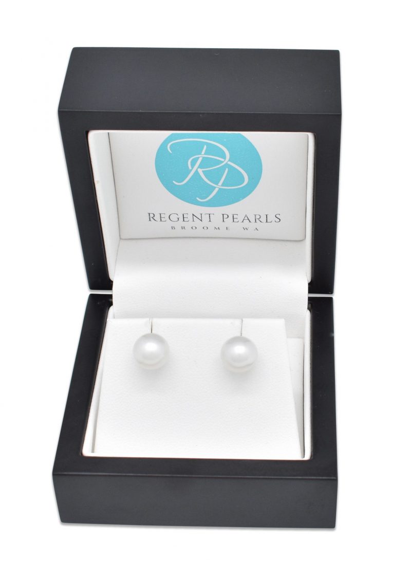 Australian Pearl Earrings in display box