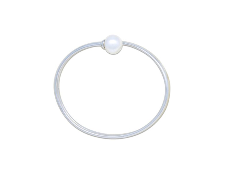 Australian Pearl and Sterling Silver Bangle