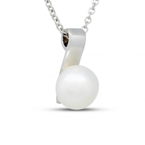 Silver 11mm Pearl Pendant