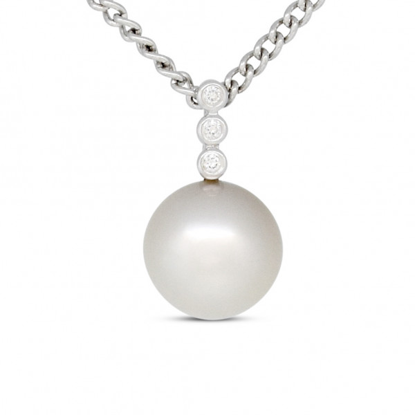 Diamond and Pearl Pendant